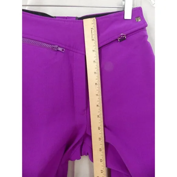 Obermeyer Womens 8 Pants VTG ITB Stretch Pant Wool Blend Ski Snow Purple